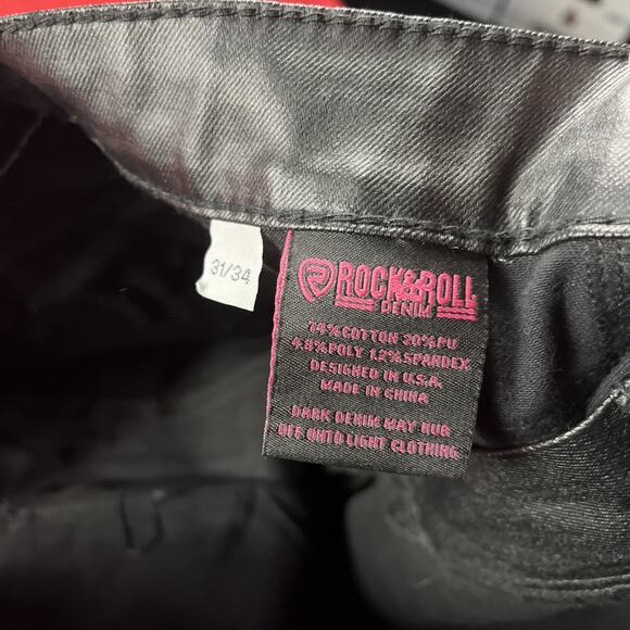 Rock & Roll Cowgirl Black Flare Jeans - Picture 4 of 16